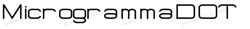 MicrogrammaDOT BoldE字体转换